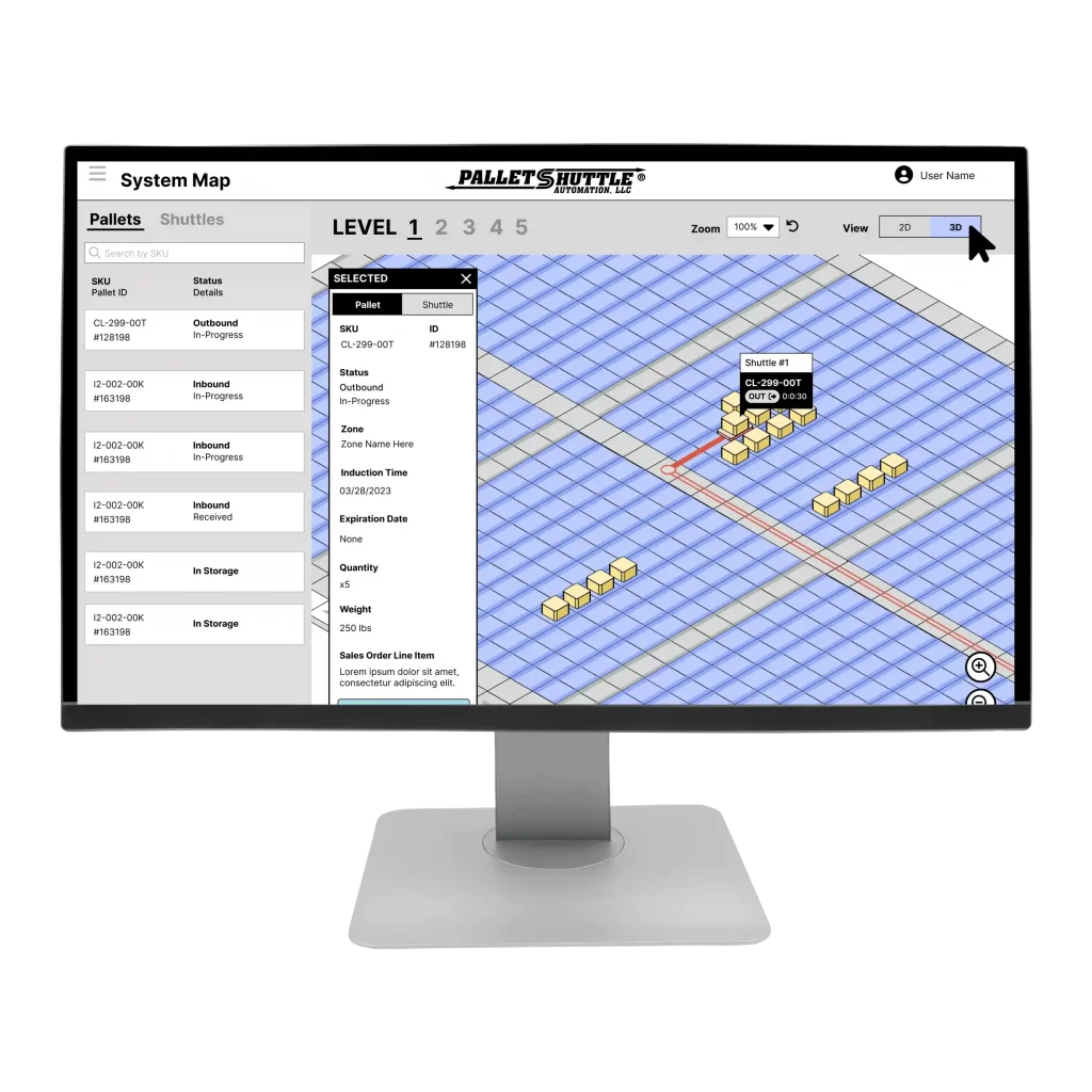 TRAK-IT Robotic AI Control System - Pallet Shuttle
