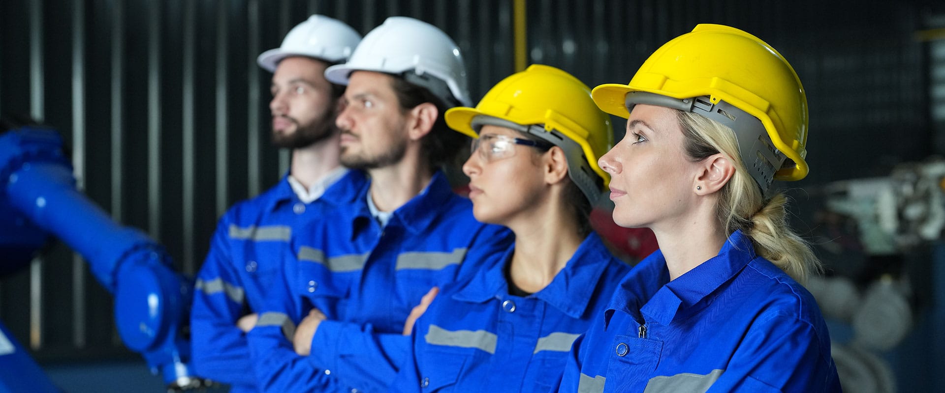 Warehouse team with pallet shuttle automation system